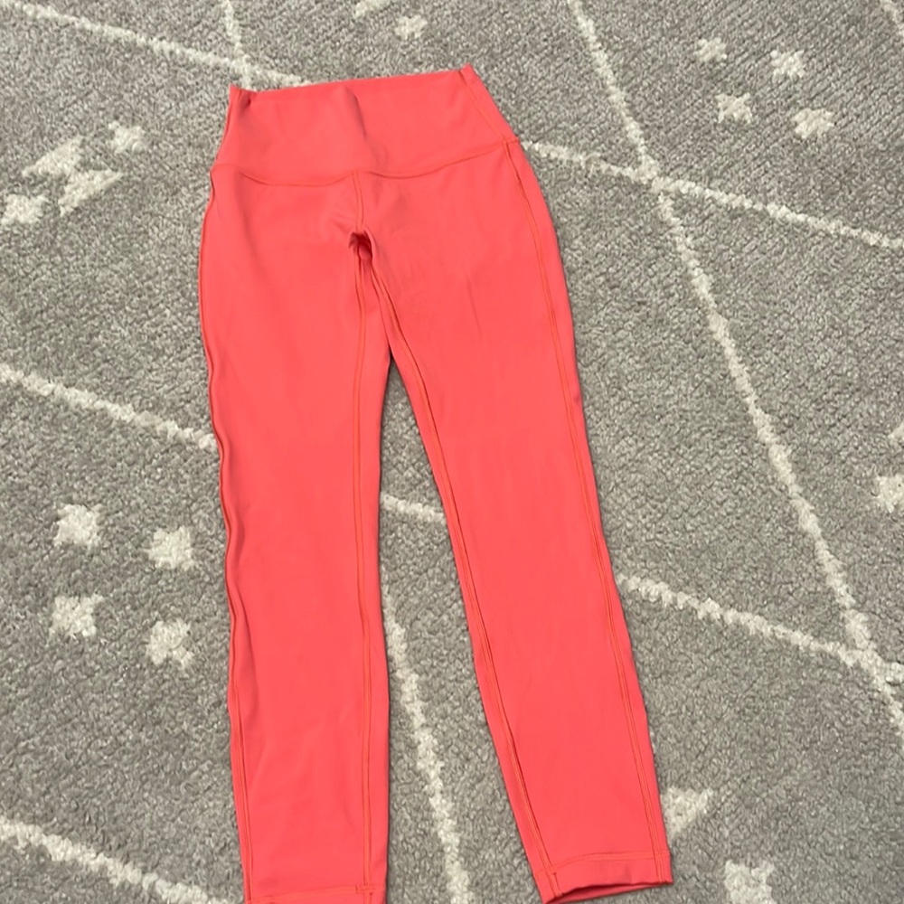 Lululemon size 4 align leggings in melon